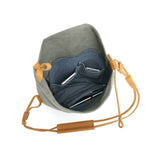 Davan Canvas Shoulder Bag  / Sage Green