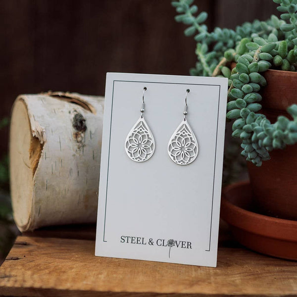 Harper Creek Drop Earring: White Gold