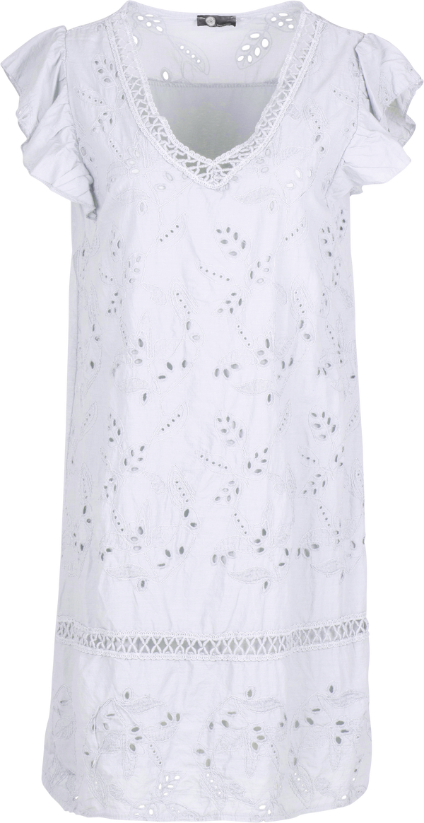 Eyelet Summer Dress  / White