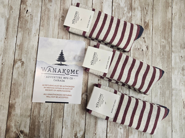 Wanakome Hiker Socks / Cosy Stripe