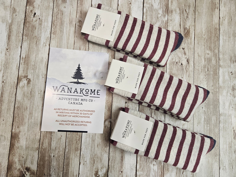 Wanakome Hiker Socks / Cosy Stripe