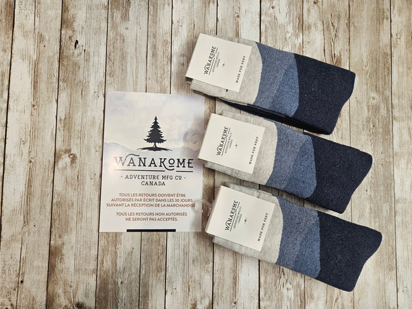 Wanakome Far Horizon Hiker Socks / Midnite Mountain