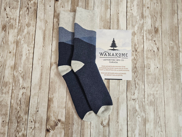 Wanakome Far Horizon Hiker Socks / Midnite Mountain