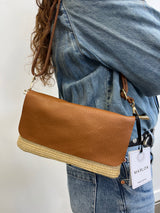 Marlon Raffia & Leather Purse