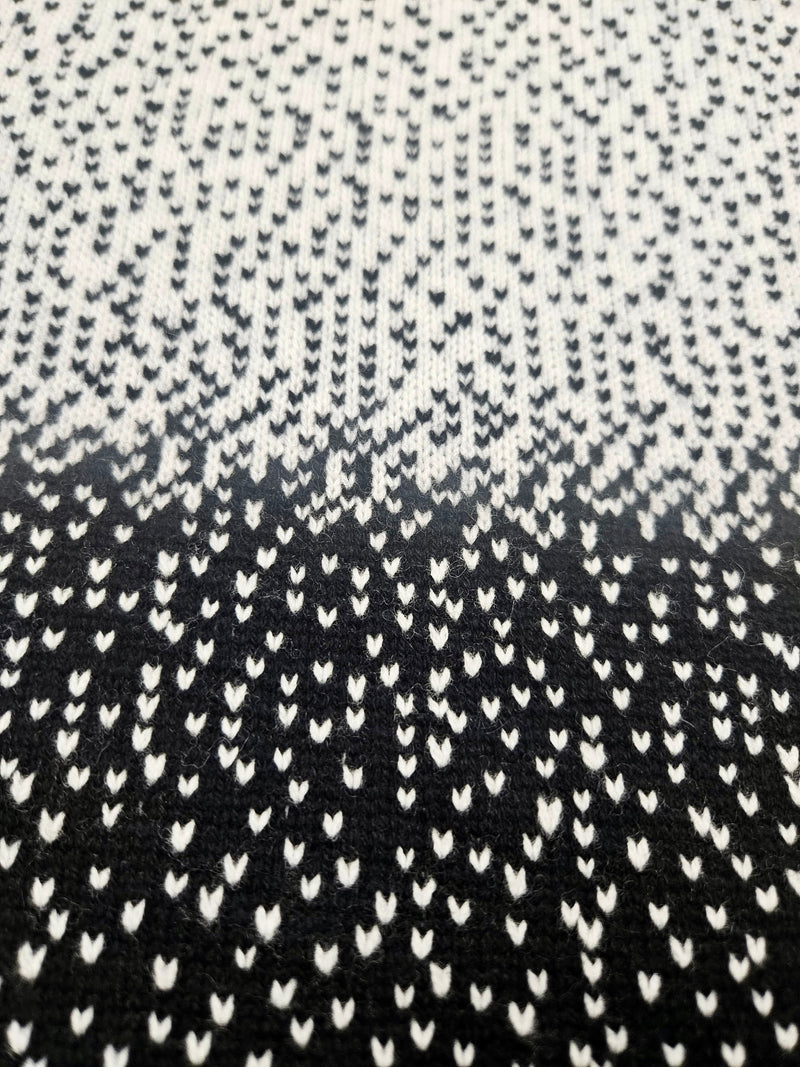 Alashan Merino Ski Sweater / Black & Winter White