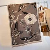 Winding River Garden Reversible Wrap / Gray & Black