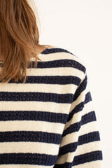 Mus & BomBon Pantelleria Sweater / Navy Stripe