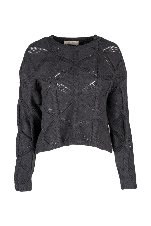 Astrid Cable Sweater / Grey