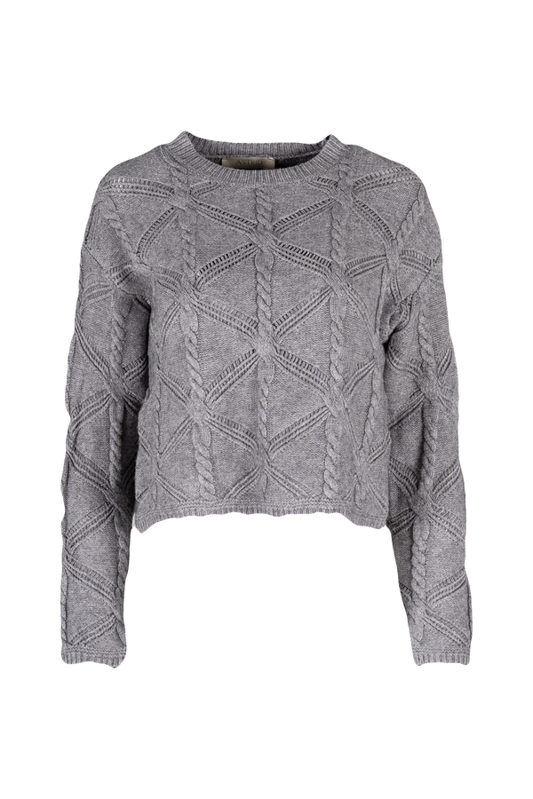 Astrid Cable Sweater / Grey