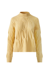 Astrid Cable Sweater / Butter Yellow