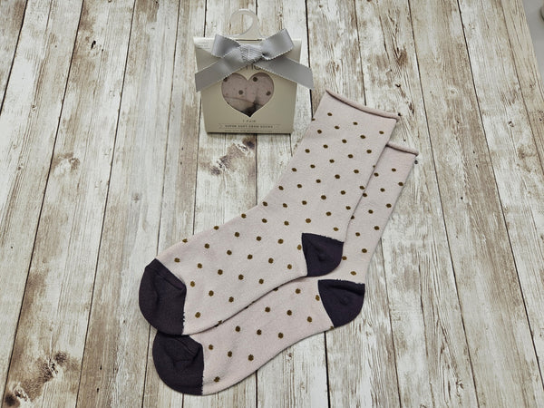 Lemon Cozy Socks / Dots