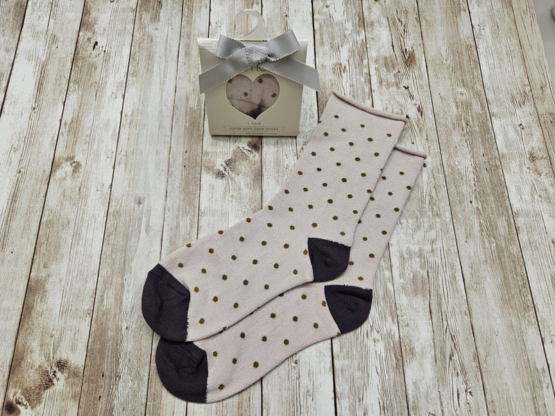 Lemon Cozy Socks / Dots