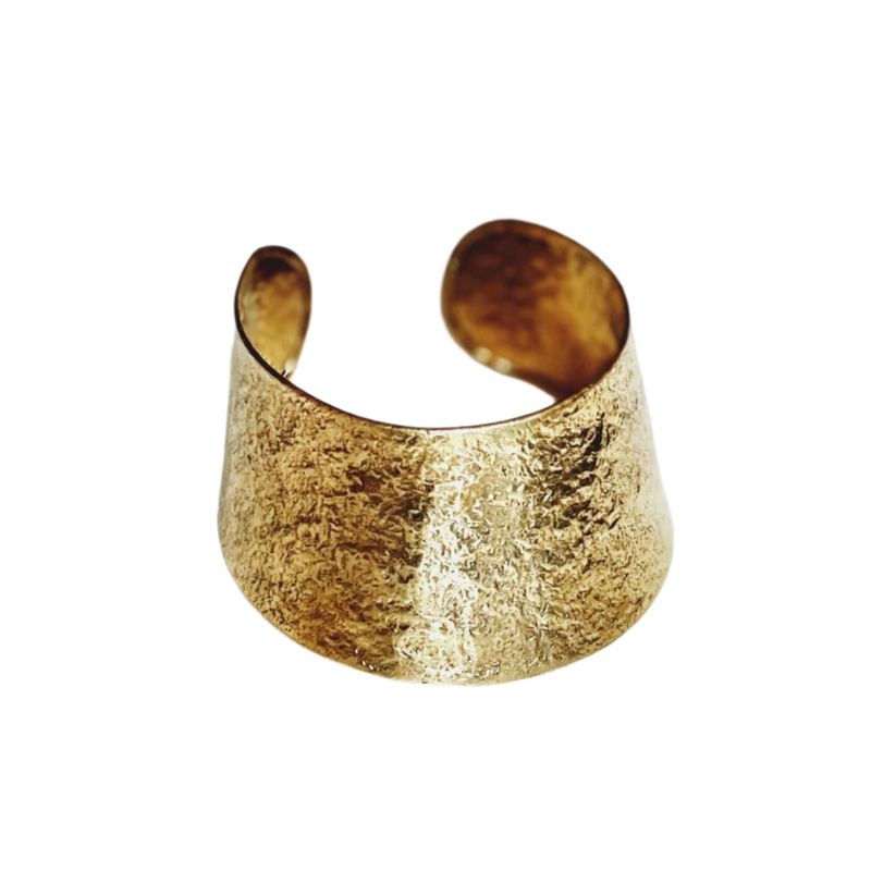 Gold Coloured Wide Bangle