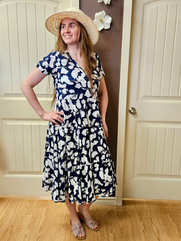 Dress Addict Jazy Dress / Navy/White Floral