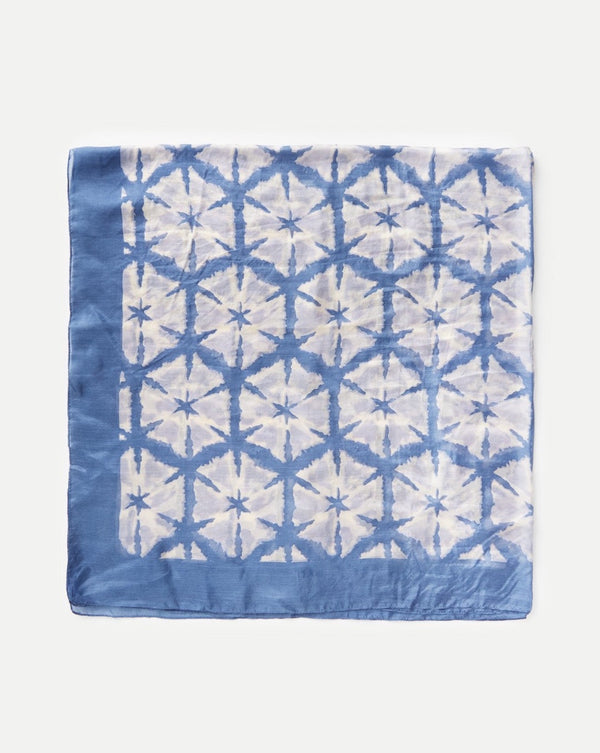 Yerse Silk Scarf / Blue Tye Dye