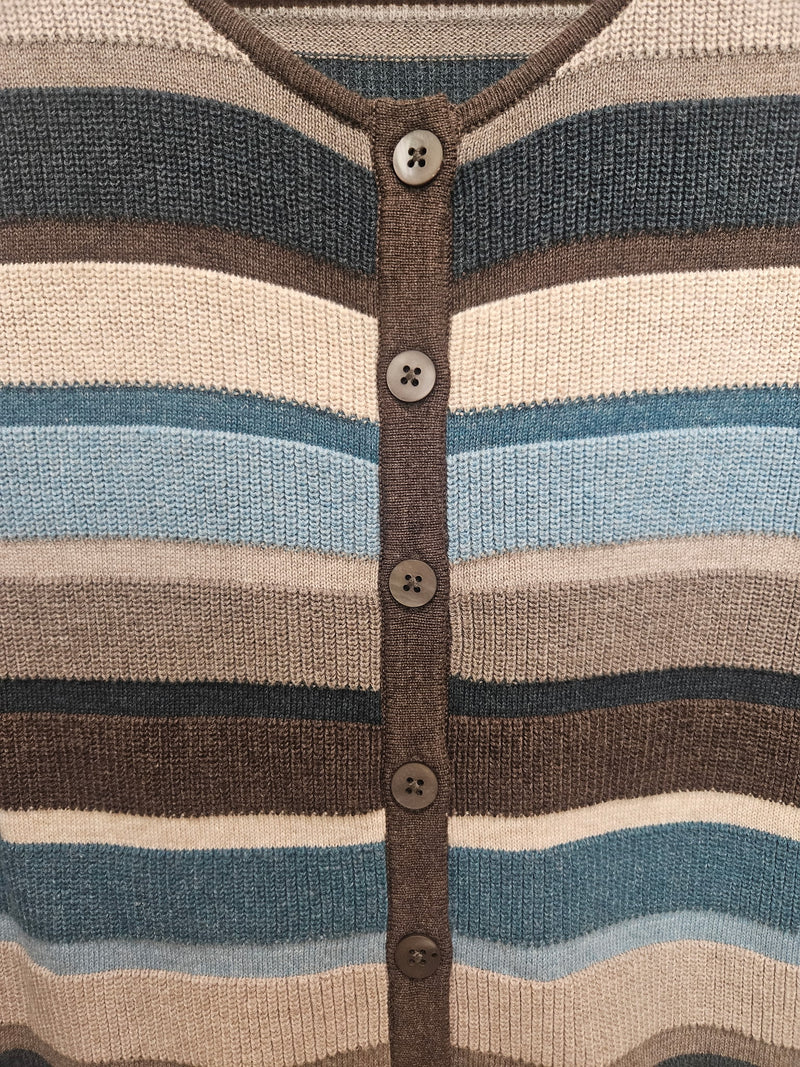 Mansted May Cardigan / Multi Stripe