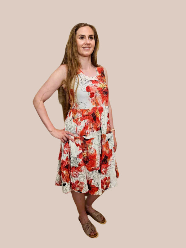 Dress Addict Joy Dress / Red Poppy