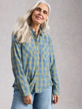 White Stuff Sophie Shirt / Blue multi Check