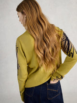 White Stuff Katie Sweater / Green Floral
