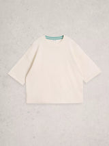 WHITE STUFF KATE LINEN TOP / WHITE