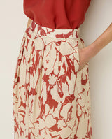 YERSE Skirt / Red Floral