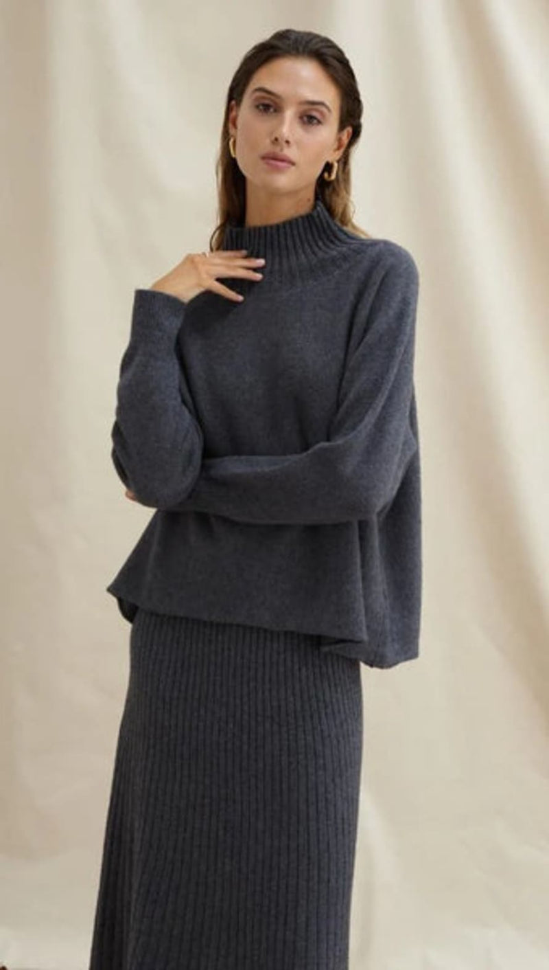 Charli Alma Sweater / Anthracite