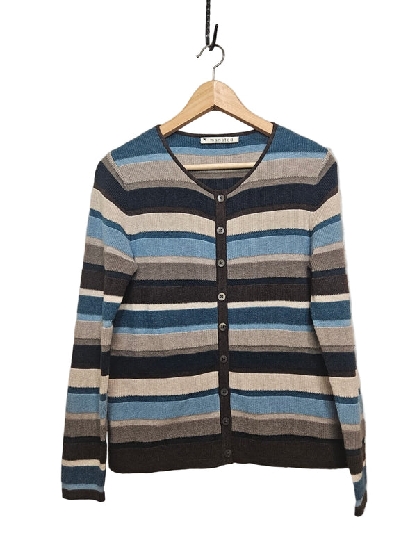 Mansted May Cardigan / Multi Stripe