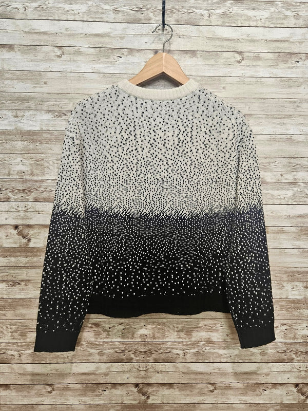 Alashan Merino Ski Sweater / Black & Winter White