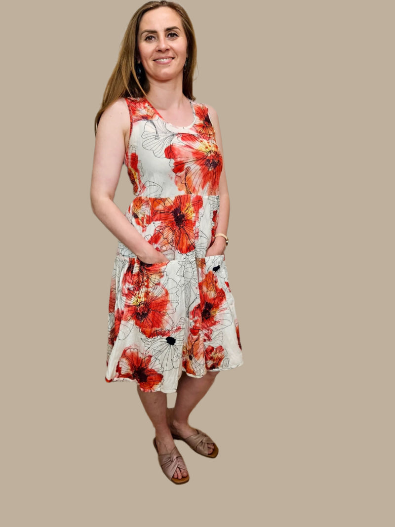 Dress Addict Joy Dress / Red Poppy