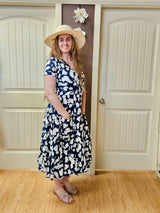 Dress Addict Jazy Dress / Navy/White Floral
