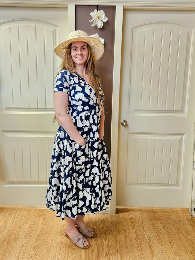 Dress Addict Jazy Dress / Navy/White Floral
