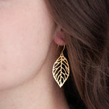 O'Brien Drop Leaf Earring: Gold