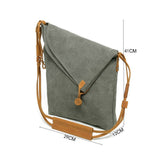 Davan Canvas Shoulder Bag  / Sage Green