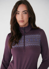 LOLË Arctic Half-Zip  / Fair Isle Fig