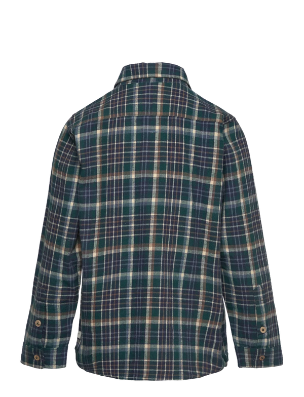 EnFant Check Shirt/ Blue+Green Plaid