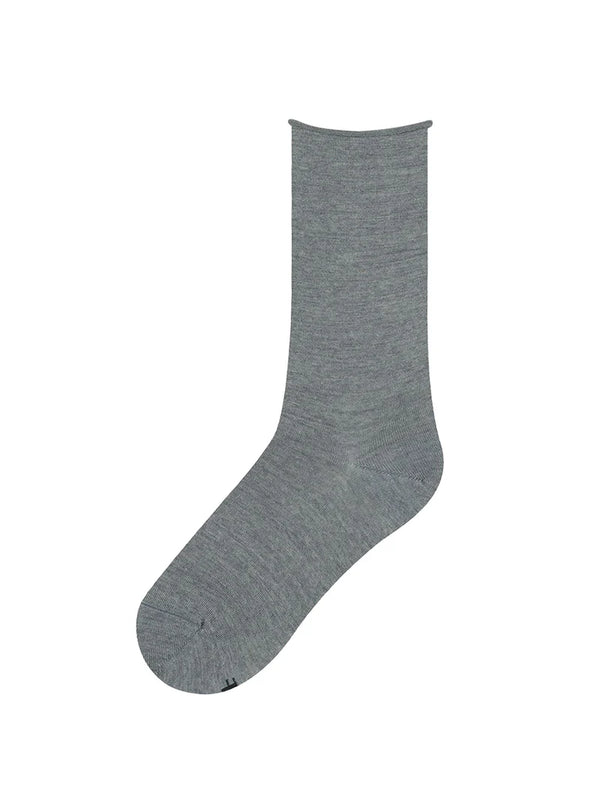 Bleuforêt Fine Wool Socks / Marled Grey