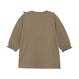 En Fant Emroidered yoke Dress / Taupe