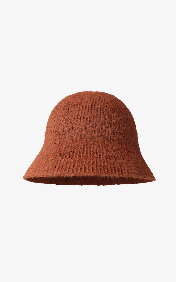 SOIA & KYO ASAMI Rib-knit Bucket Hat / Copper