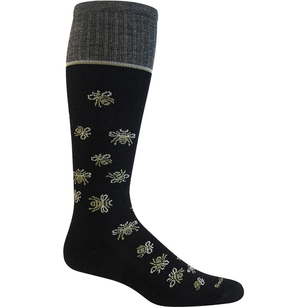 SockWell Busy Bee /Black/WIDECALF