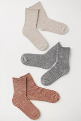 Lemon Cabin Crew Socks / 3PK Multi