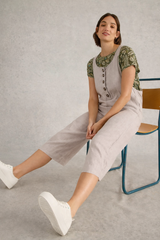 WHITE STUFF VIOLA DUNGAREES / NATURAL