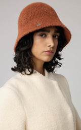 SOIA & KYO ASAMI Rib-knit Bucket Hat / Copper