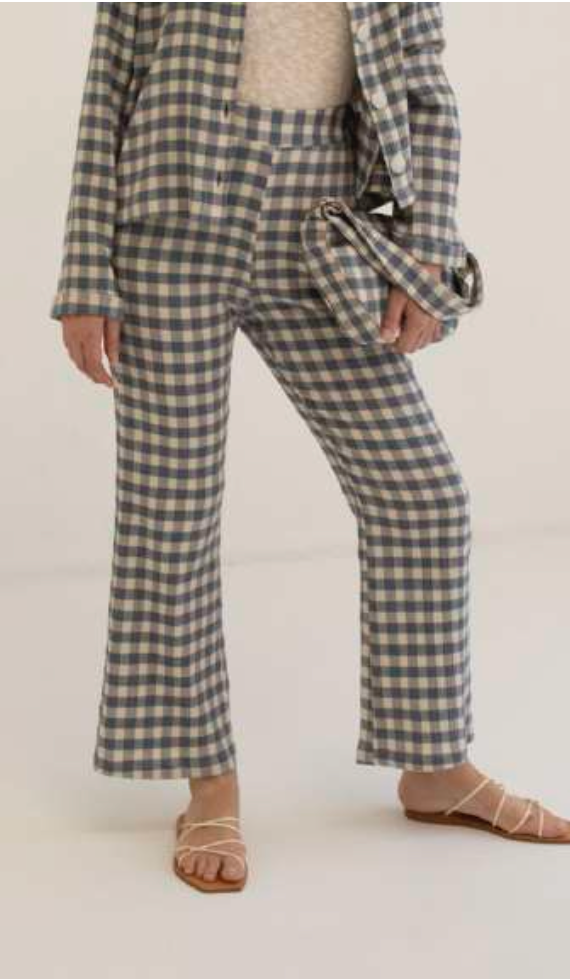 Mus & BomBon Creta Trousers / Blue Check