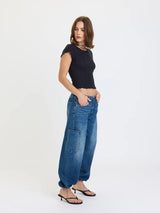 Daze Denim Cargo Harem Jean / Snap