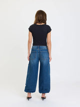 Daze Denim Cargo Harem Jean / Snap