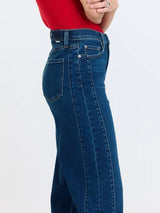 Daze Pleaser High-Rise Wide-Leg Ankle Jeans  / Slow Motion