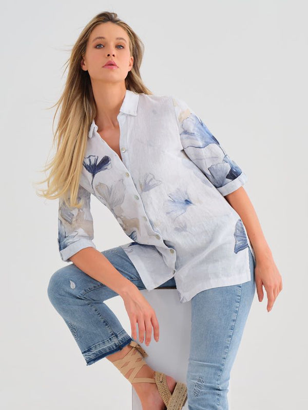 Dolcezza Simply Art Blouse / Indigo Melody