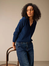 Nile Cardigan Dark Ocean