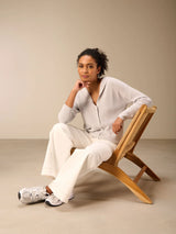 Nile Hooded Cardigan / Fog