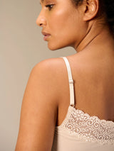 Nile Reversible Lace Cami / Almond